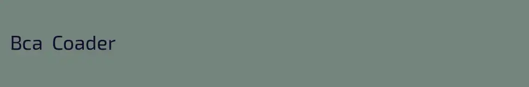 Bca  Coader